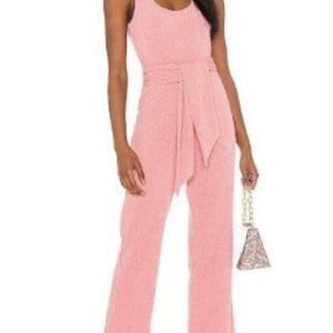 Saylor Molly Pink Jumpsuit Pink Knit Stretch - image 1